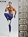 baleaf Men's Fleece Lined Running Tights Thermal Leggings for Men Cold Weather Compression Pants Zipper Pockets Stretch Cycling Gear Hiking Workout Navy Blue M