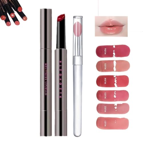 Aztk Meltykiss Jelly Gloss Lipstick, Aztk Melty Kiss Jelly Gloss Lipstick, Aztk Moisturizing Melty Kiss Lip Jelly, Aztk Lipstick, Long Lasting Waterproof Non-Fading Non-Stick Lipstick (MJ01)