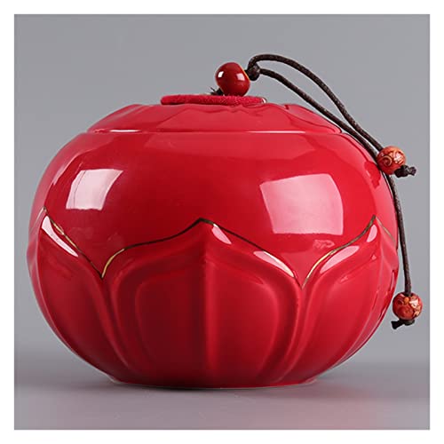 Botes de té para organizador de té suelto, contenedor de almacenamiento de alimentos de cerámica con tapa, organizador de té para contenedores de almacenamiento de té de hojas sueltas, latas de té