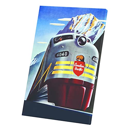 Affiches Retro Vintage Railway Canadian Pacific Toile 60x92