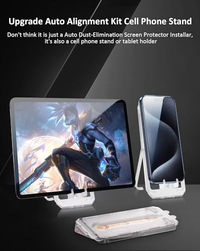 iPhone 15 Pro Max Privacy Screen Protector, [2 Pack] [Auto-Dust Removal] [Auto Alignment Install] Tempered Glass Film Anti Spy Full Coverage HD Privacy Screen Protector for iPhone 15 Pro Max (iphone