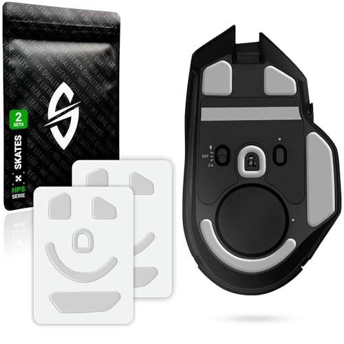 SensoryBoost HPS Glides (Lot de 2) pour Razer Basilisk V3 Pro – Équilibre Parfait Entre Vitesse et contrôle – Arrondi et Durable – Patins de Souris de...