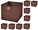 Produktbild Stick&Shine 9er Set Braun Faltbox 28 x 28 x 28 cm Aufbewahrungsbox faltbar