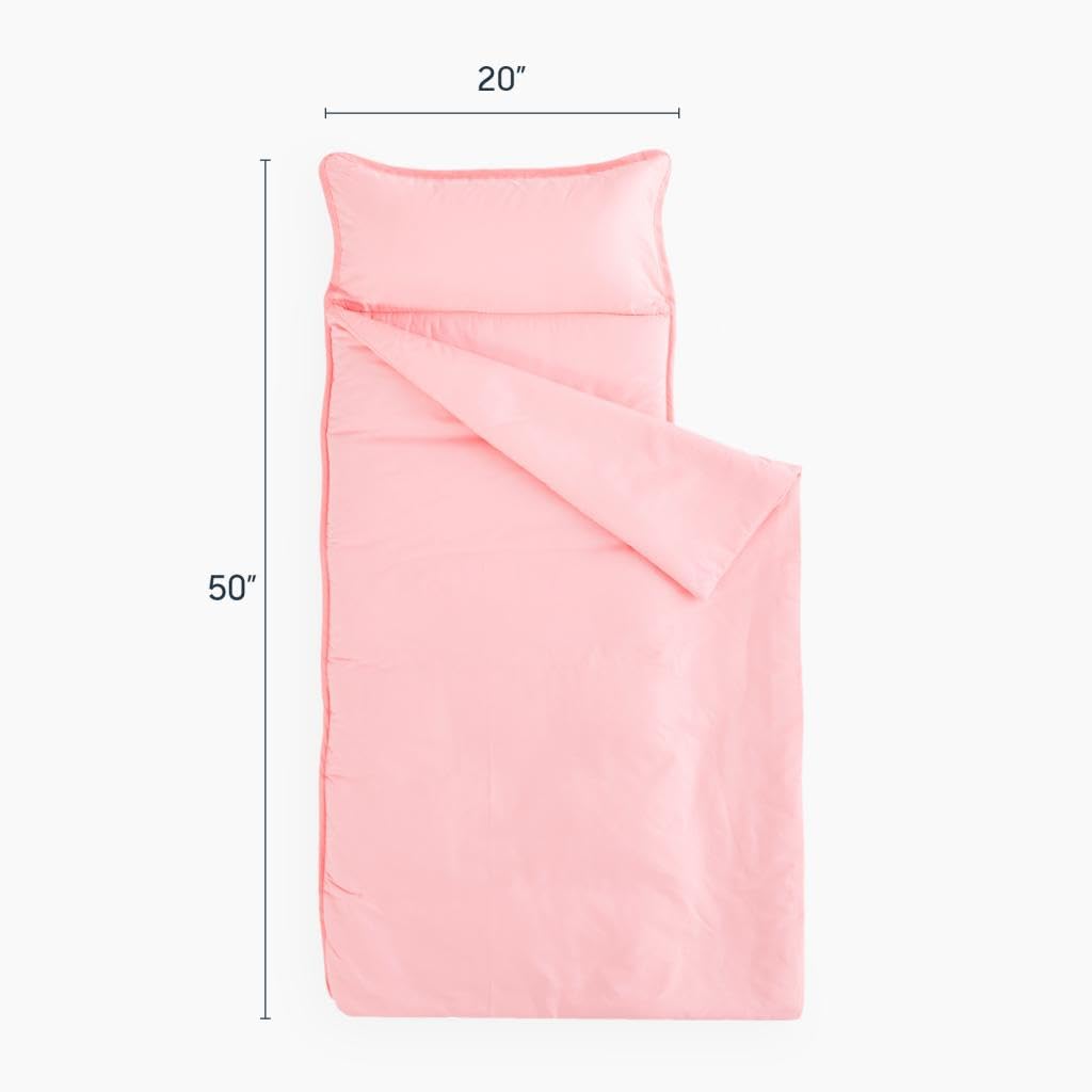 Wake In Cloud - Tapete De Siesta Para Niños Pequeños Con Almohada Y Manta, Tela 100% Algodón, Para Niños Y Niñas A Partir De 3 Años En Guardería, Preescolar, Saco De Dormir