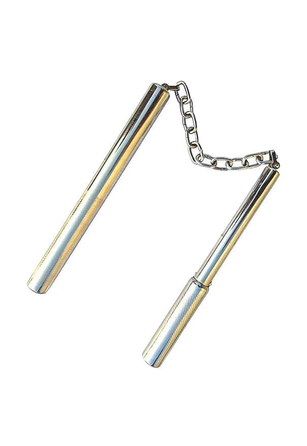Ultimate Nunchaku for Karate Practice | Metal Chain Martial Arts Training Equipment - Ideal for Beginners, Durable & Reliable for Skill Building (Stainless Steel) (B0DFLTL9MC) Amazon Price History, Amazon Price Tracker