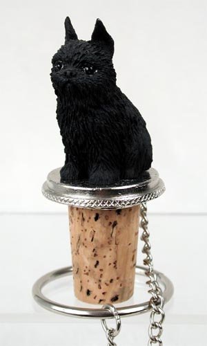 Conversation Concepts Dog Wine Bottle Stopper | Brussels Griffon Cork