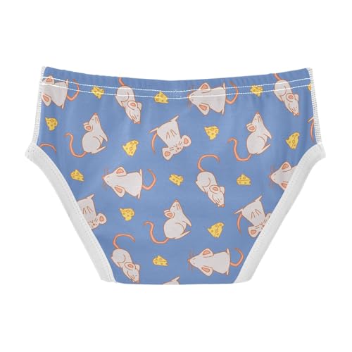 Cotton Little Boys Briefs Soft Mouse Mice Cheese Toddler Underwear2