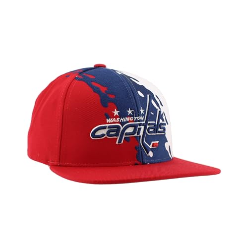 Image of ZHATS NHL Unisex-Adult NHL Officially Licensed Adjustable Snapback Hat Flat Bill Z11 Retro Paintbrush