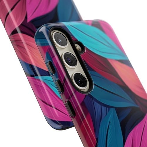 Coque Galaxy S24 Plus design feuilles colorées pour votre style