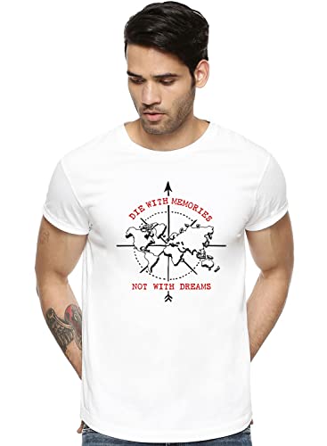 Image of ADRO 100% Cotton Lycra Tshirts for Men Combo Pack of 3 | Regular Fit | Printed T Shirt | Round Neck Half Sleeve| Mens Tshirts