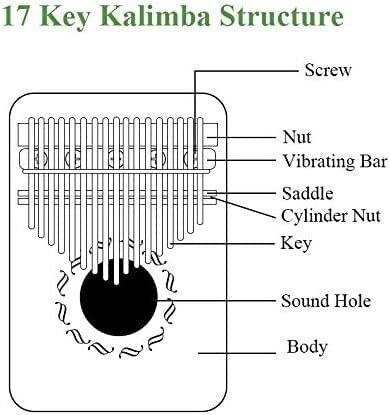 Mini Doigt Kalimba Pouce Piano 17 Touches Portable Pouce Doigt Piano Acajou Instrument De Musique for Enfants Débutants… - Les Beatles, Paul McCartney, John Lennon, RIngo Starr, George Harrison Mini Doigt Kalimba Pouce Piano 17 Touches Portable Pouce Doigt Piano Acajou Instrument De Musique for Enfants Débutants… – Image 3
