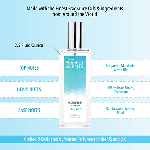 Perfect Scents Fragrances | Eternity | Women’s Eau De Toilette | Vegan, Paraben Free | Never Tested On Animals | 2.5 Fluid Ounces #TOP7