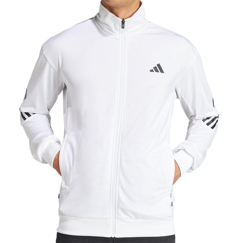 adidas mens 3-stripes Knit Tennis Jacket