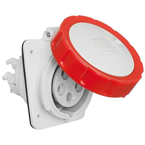 Base inclinée 10O HP Gewiss 3P+N+T 16A 400V IP67 pour installations industrielles