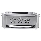 Gatuida Tragbarer Campinggrill aus Dickem mit Herausziehbarer Lüftung und Grillrost Robuster...