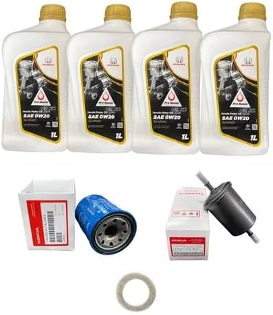 4 Litros de Óleo/Fluido para Motor Honda 0W20 + Filtro de óleo + ...