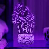 WMAT Officially Licensed Dog Man Night Light - Dog Man LED Glow Light with Removable 7 Colors Base, Kids Bedroom Decor Lamp, Night Light for Kids, Christmas Birthday Gifts for Boys & Girls