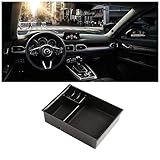 Center Consoles Organizer Tray Compatible with 2016 and up Mazda CX-8 CX-9 Interior Accessories, Center Consoles Lid Armrest Box with Non-Slip Mat, Stowing Tidying