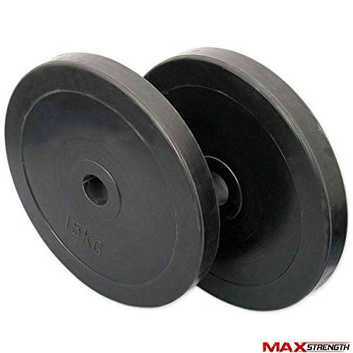 MAXSTRENGTH 20/40/60/80/100 kg Weight Plates Set Olympic Discs 2" or 5cm Barbell Bar Hole Weightlifting Bodybuilding Power Weight Strength Training Fitness Gym Home Exercise - Image 5
