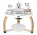 Tiny Love 5-in-1 Here I Grow Stationary Activity Center, Entertainer, Baby and Toddler, 20 Activities, 5 modes of use, 6 Developmental Toys, 0m+, Black & White Décor