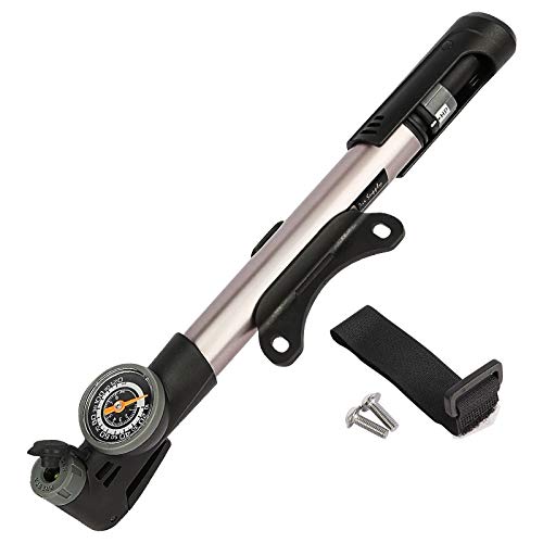 Pompa rowerowa 120 psi sprytny zawór pompa rowerowa inteligentna głowica Presta Schrader rower szosowy mini pompka do pompowania w kształcie litery T, przenośna pompka rowerowa MTB