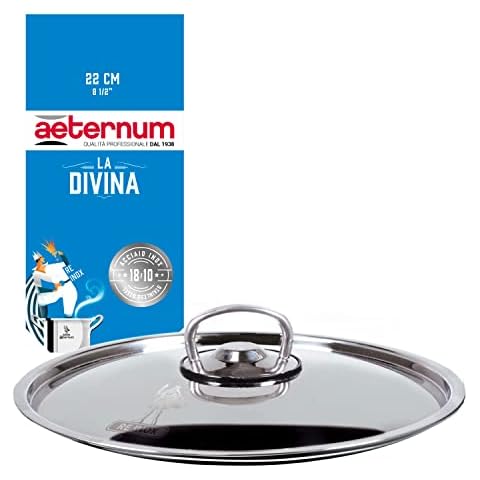 Aeternum La Divina Universal-Deckel, Edelstahl, Durchmesser 22 cm Cover