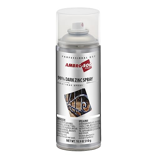 Ambro-Sol Z353 Zinc 98%, Parfait pour Revêtir, Enduire et Protéger les Pièces Métalliques de l’Oxydation, Aérosol En Fer Blanc Recyclable à l’Infini...