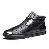 OPP Metallic Fashion Shoes for Men Studded Zipper Luxury Casual Lace-Up Leather High Top Sneakers Men Designer