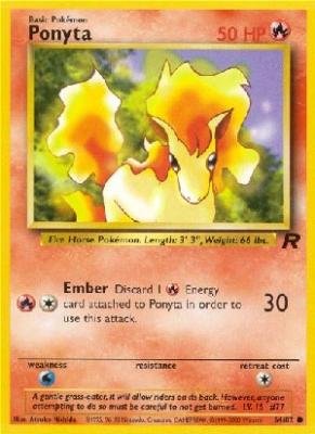 Carta Pokemon Ponyta - Team Rocket #64 - Rara E Autentica Per Collezionisti - 3