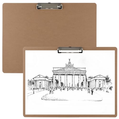 2-Pack A3 13 X 17 Clipboards, Hardboard with Low Profile Clips, Extra Large for Art & Office Use