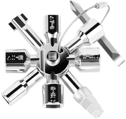 Chave de armário de controle multifuncional 10 em 1, conjunto de ...