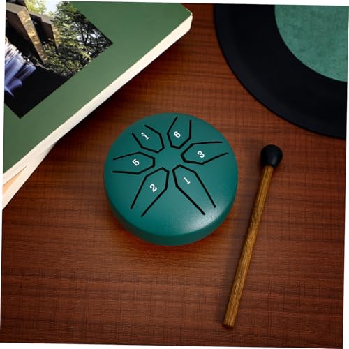 Tambor de Lengüeta de Acero Verde de 6 Notas 3 Pulgadas miniatura 5