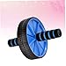 Happyyami Abdominal Exercise Roller Double Wheel Mute Ab Wheel for Core Strength Training Blue Fitness Device for Men Women Easy to Use for All Fitness Levels