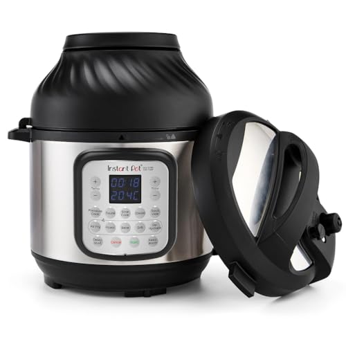 Miniatura 2 de Instant Pot Duo Crisp + Air 11 en 1 Olla a Presión Multiusos y Freidora de Aire con Función de Vaporera, Deshidratadora, Parrilla y Cocción Lenta, 5.7 l, Color Plata, Acero inoxidable