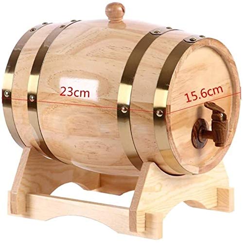 Whisky Decantador Whiskey Decanter Wine Decanter Cask Wine In Oak, Antique Oak 1.5/05.03. 10 Liter Handcrafted Using A Barrel For Beer Wine Beer Whiskey Harbor Liquor Decanters (Size : 10L) #TOP6
