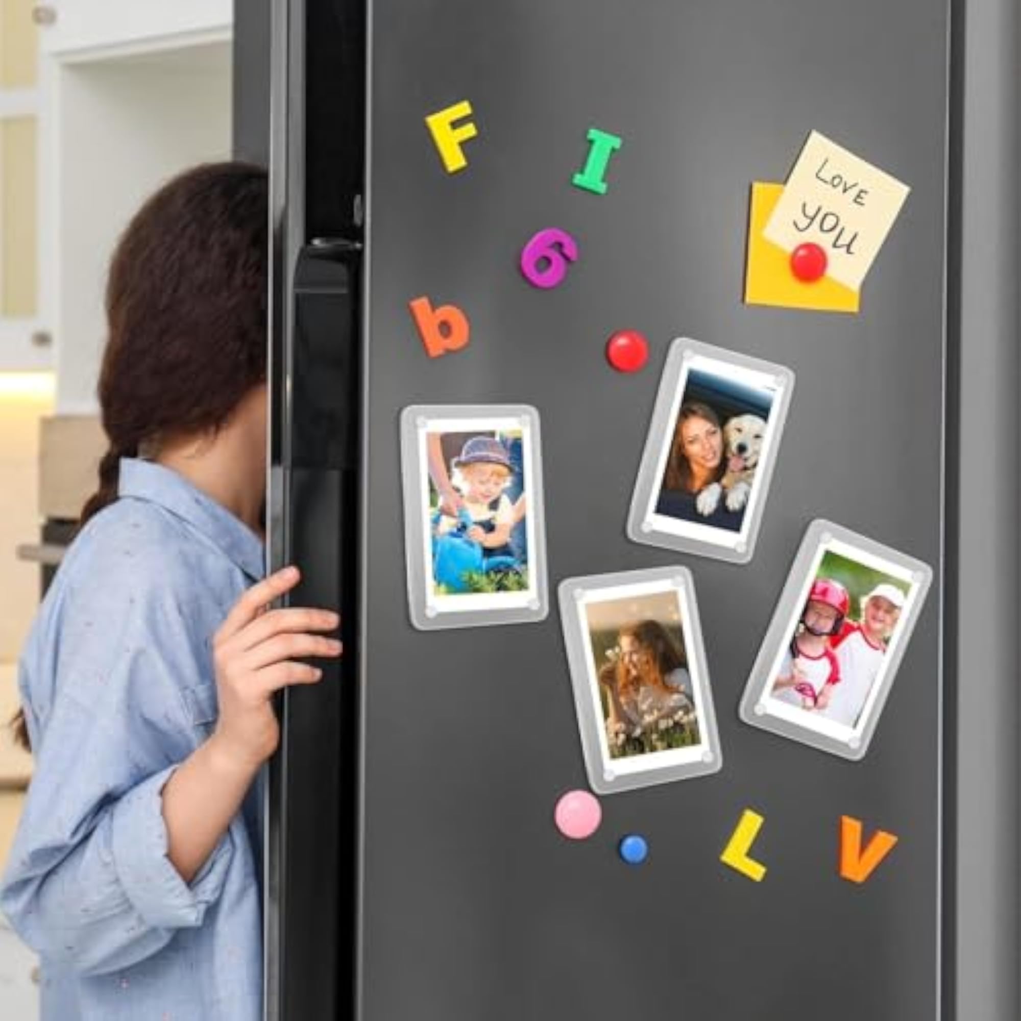 Acrylic Magnetic Photo Frame, Double-Sided Design