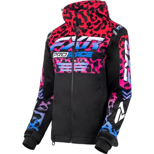FXR Womens RRX Snowmobile Jacket Omni-Stretch Thermal Dry/Flex Warm Cheetah - 4