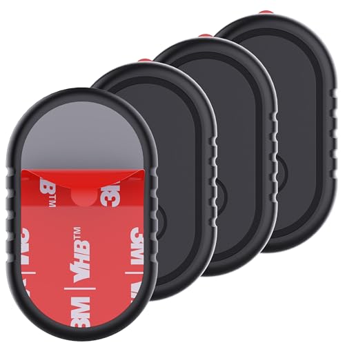 4 Pack for Samsung Smart Tag 2 Adhesive Mount ABS Waterproof Case with 3M Adhesive Sticker Stick on Car/Bike/Luggage & More for Galaxy Smart Tag 2 Hidden Smarttag2 Full Protective Holder Anti-Lost