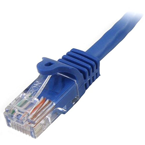 StarTech.com 2 m Blue Cat5e Snagless RJ45 UTP Patch Cable - 2m Patch Cord - Ethernet Patch Cable - RJ45 Male to Male Cat 5e Cable (45PAT2MBL)