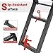 HECASA Truck Step 2-Rung Retractable Tailgate Ladder Heavy Duty Steel Black Powder Coated Truck Bed Ladder W/L-Shaped Bracket 27 Inch Truck & Trailer Accessories
