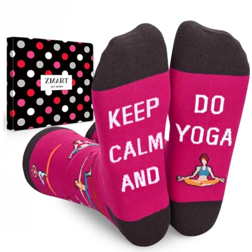 Zmart Yoga Socks for Women - Novelty Gifts for Yoga Lover Instructor Yogi Meditation Gifts