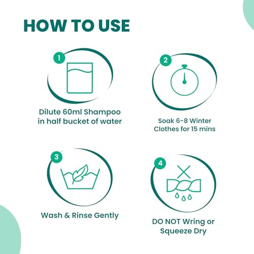 Image of Happi Planet | Wool & Winter Wear Shampoo | Powered by Lint Shield Technology | 500 ML | Reduces Lint & Pilling, Gentle on Wool, Fleece, Velvet, Down, Corduroy | Plant-Based, Eco-Friendly, Non-Toxic