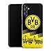 Transparent Case günstig Kaufen-DeinDesign Slim Case extra dünn kompatibel mit Samsung Galaxy A14 5G Silikon Handyhülle transparent Hülle BVB Borussia Dortmund Stadion