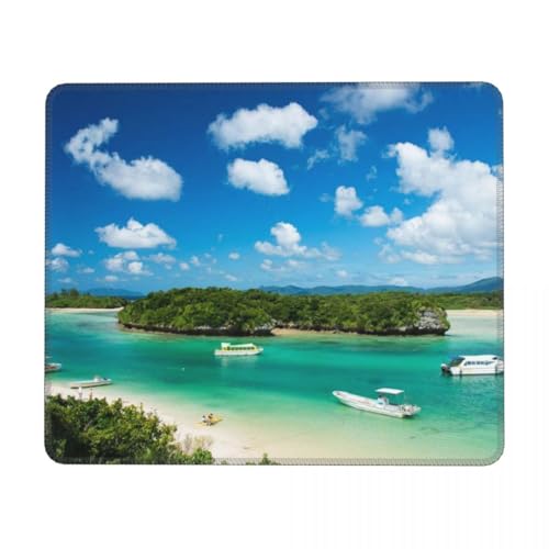 沖縄マウスパッド 新品未使用 Amazon.co.jp: マウスパッド 石垣島の碧い海 沖縄 (4) ，ラバーバ