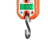 Design pratique : dispose d'un crochet et d'une poignée amovibles en acier inoxydable, ce qui le rend facile à transporter dans votre poche. L'écran LCD affiche le poids en kg, lb ou JIN pour plus de commodité.