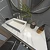 TOTIO Wit zelfklevend marmerbehang, extra breed, 80 cm x 4 m, gebroken wit plakfolie in granietlook, waterdichte meubelstickers, tafelblad, contactpapier, vinyl muursticker voor kantoor