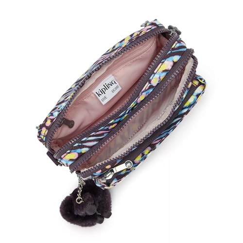 Image of Kipling Women's Abanu Medium Crossbody Bag, Lightweight, Adjustable Nylon Waist Pack with Multi-Compartment Zip Pockets