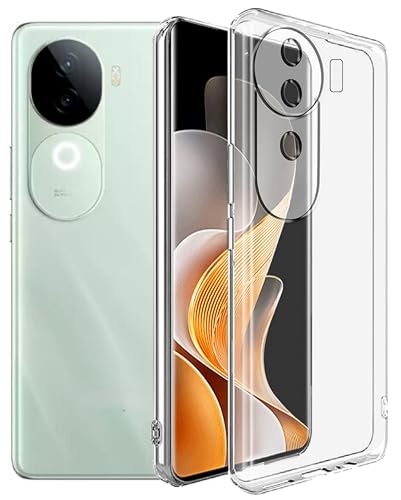 Image of SPAZY CASE Vivo V40E 5G / iQOO Z9s 5G Back Cover | Protective Soft Transparent Shockproof Hybrid Protection Back Case Cover for Vivo V40E 5G / iQOO Z9s 5G