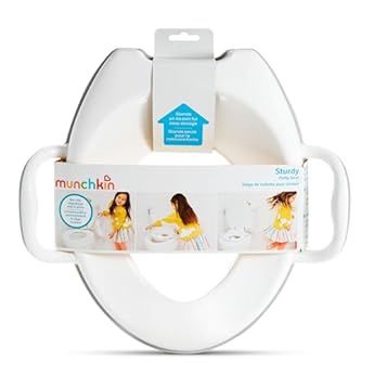 Foto di Munchkin Sturdy Seggiolino per il vasino per bambini, Seduta per addestramento vasino con maniglie, ottimo per bambini piccoli, Bianco