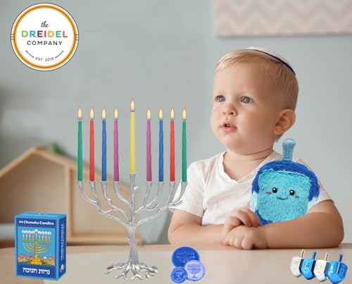 The-Dreidel-Company-Jerusalem-Hanukkah-Candles-Menorah-Candles-Chanukah-Candles-44-for-All-8-Nights-of-Chanukah-Single The Dreidel Company Jerusalem Hanukkah Candles Menorah Candles Chanukah Candles 44 for All 8 Nights of Chanukah Single